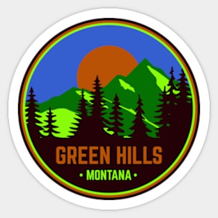 Green Hills Montana Sticker